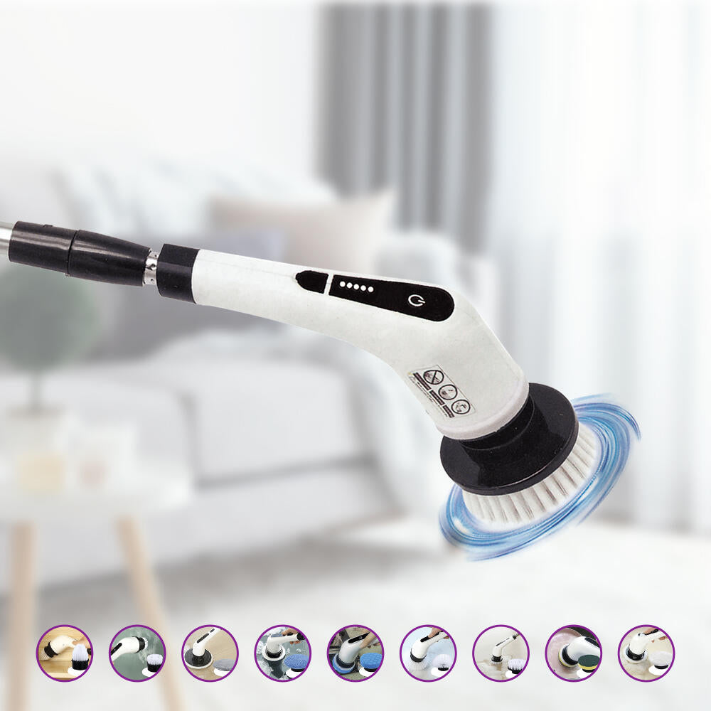 Cepillo Eléctrico de Limpieza Inalámbrico 9 en 1 (Baño, cocina, coche)
