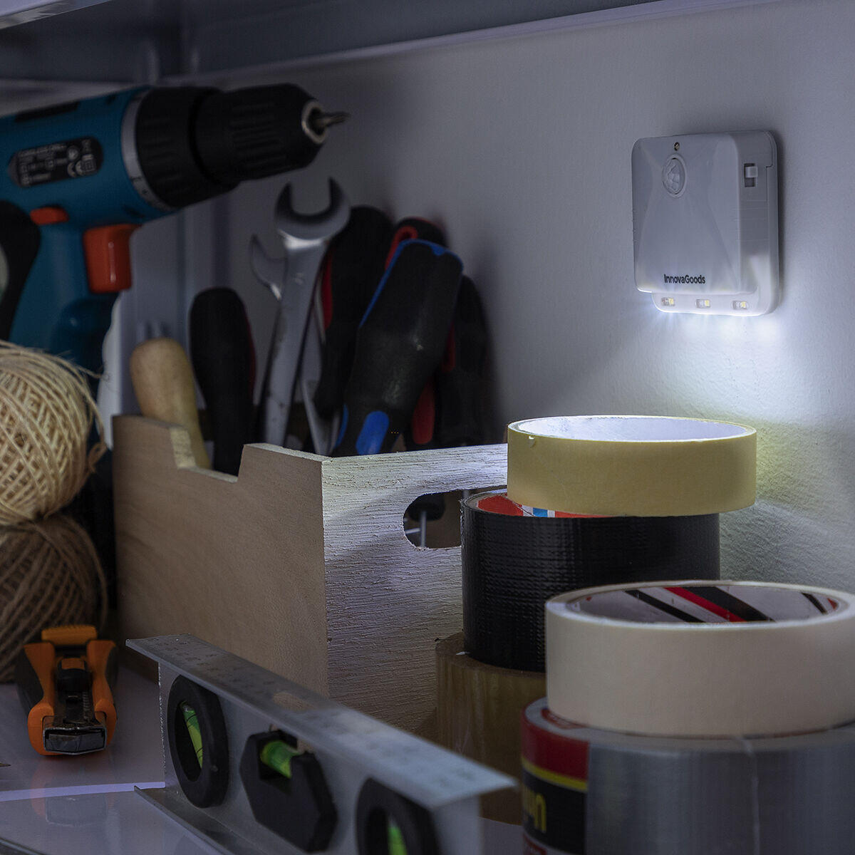 La Luz LED con Sensor de Movimiento - 2 Unidades