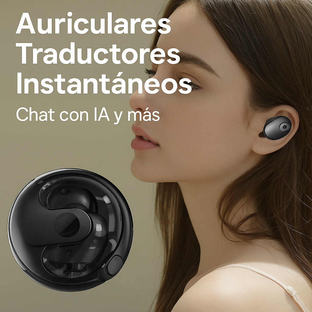 Auriculares de Traducción 3 en 1 en Tiempo Real