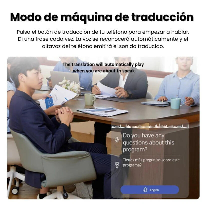 Auriculares de Traducción 3 en 1 en Tiempo Real