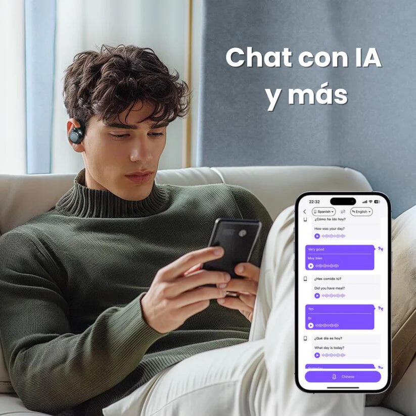 Auriculares de Traducción 3 en 1 en Tiempo Real