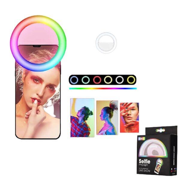 ARO DE LED PARA MÓVIL "Tu mejor selfie, iluminado a la perfección."