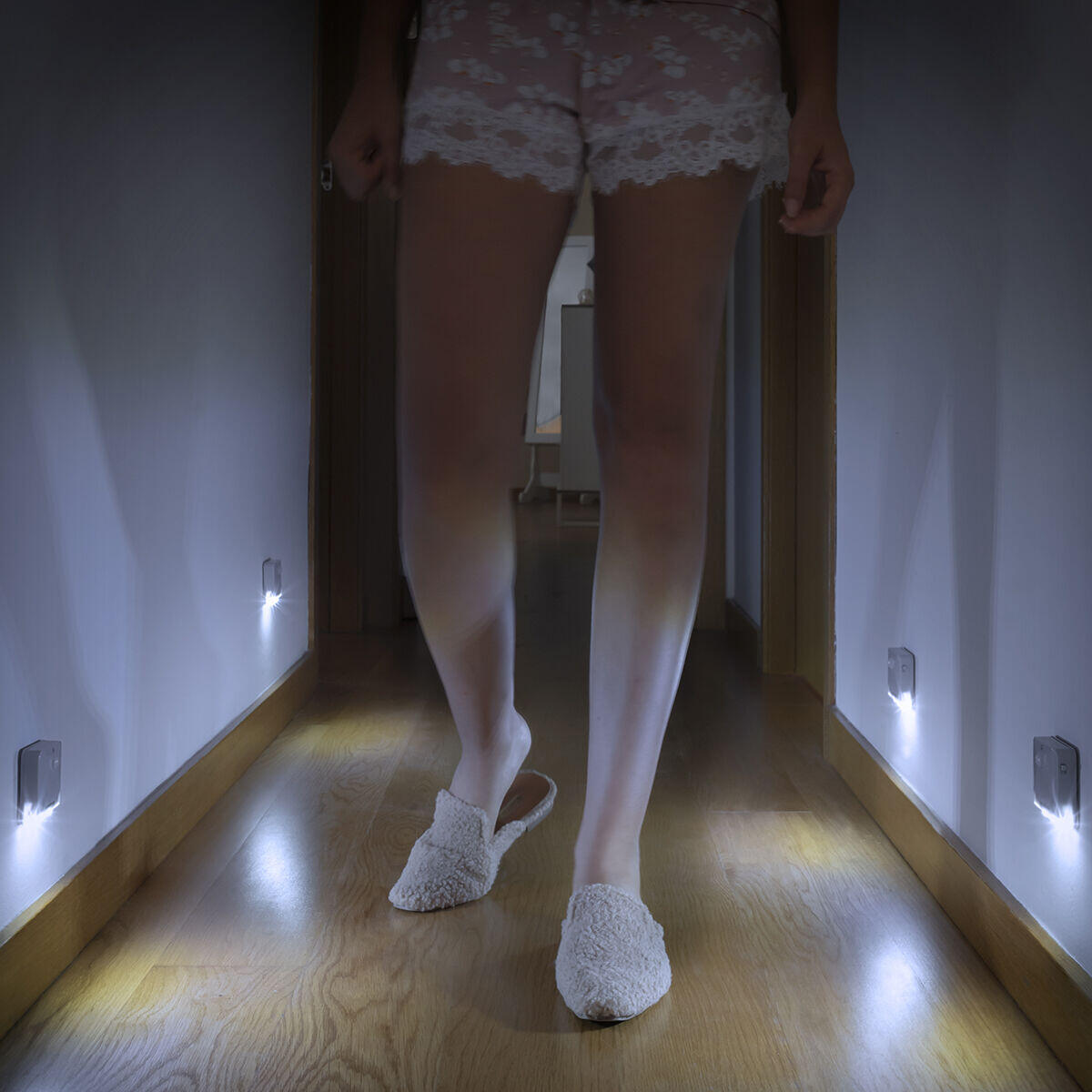 La Luz LED con Sensor de Movimiento - 2 Unidades