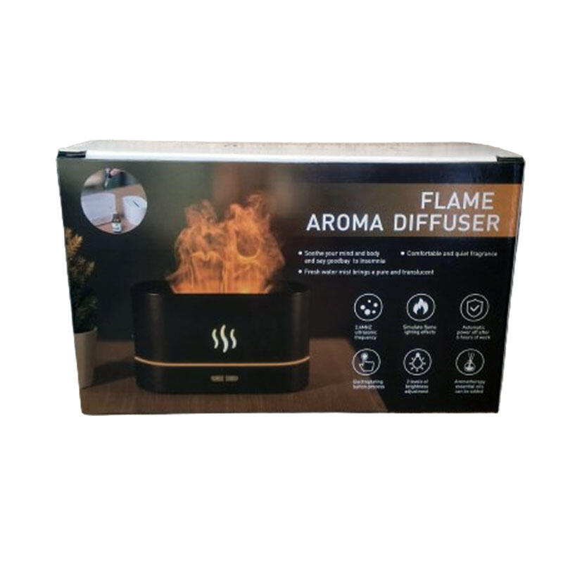 Difusor de Aroma con Efecto Llama – 180 ml | Aromaterapia y Luz RGB