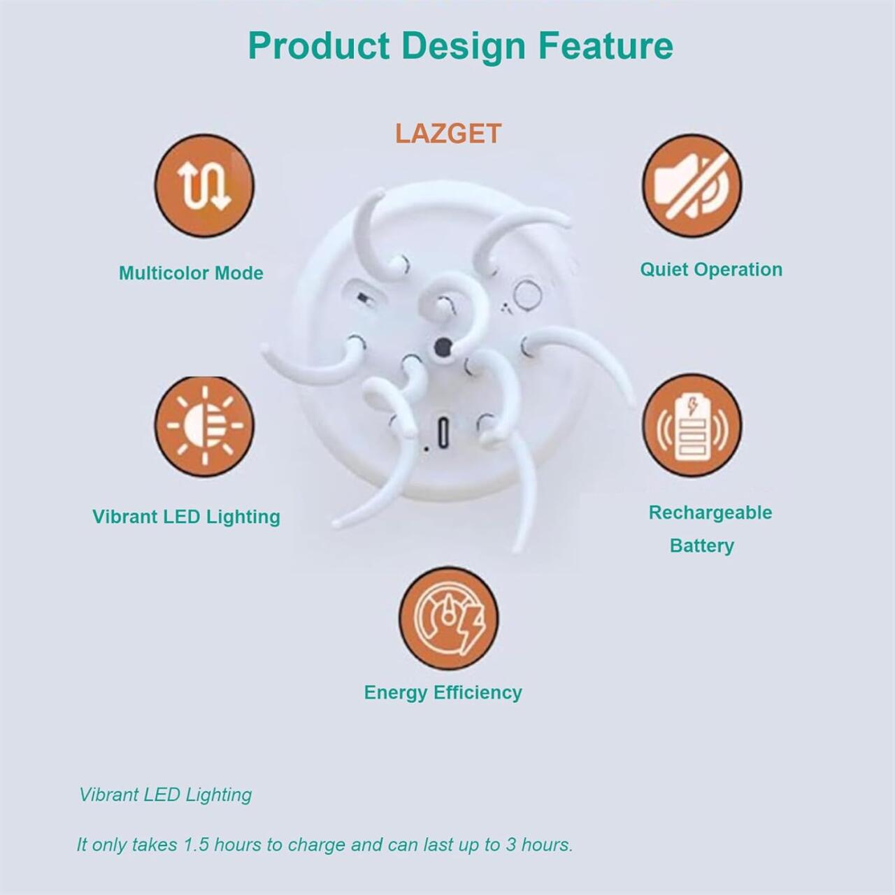 Lámpara Flotante de Medusa LED Recargable – Decoración Efecto Acuático