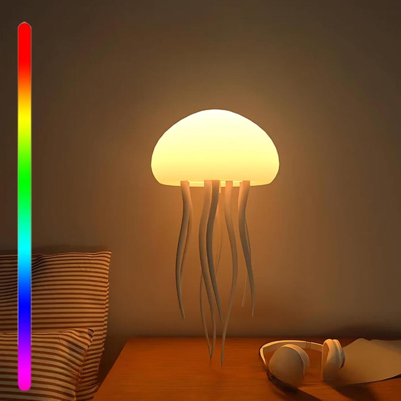 Lámpara Flotante de Medusa LED Recargable – Decoración Efecto Acuático