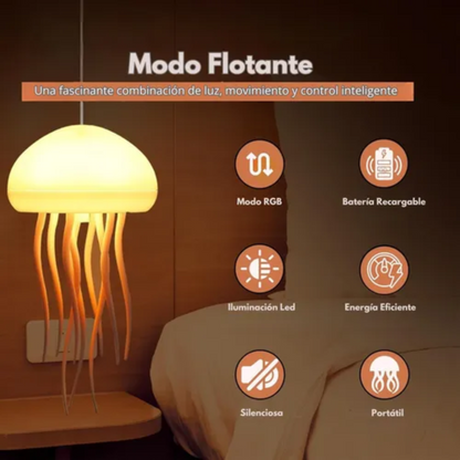 Lámpara Flotante de Medusa LED – Decoración Efecto Acuático