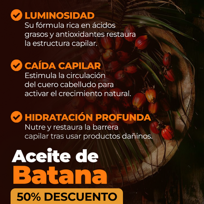 Aceite de Batana para el Cabello.  Crecimiento Capilar Natural y Reparación Profunda