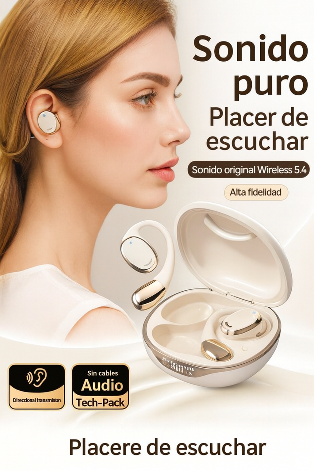 Auriculares inalámbricos Traductores de Alta Precisión