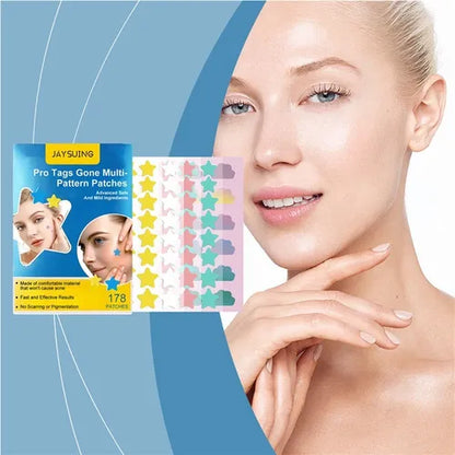 Parches para Acné en Forma de Estrella – 178 Unidades de Cuidado Divertido y Efectivo