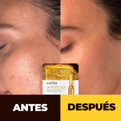 Mascarilla Facial de Oro 24K ( 3 UNIDADES )