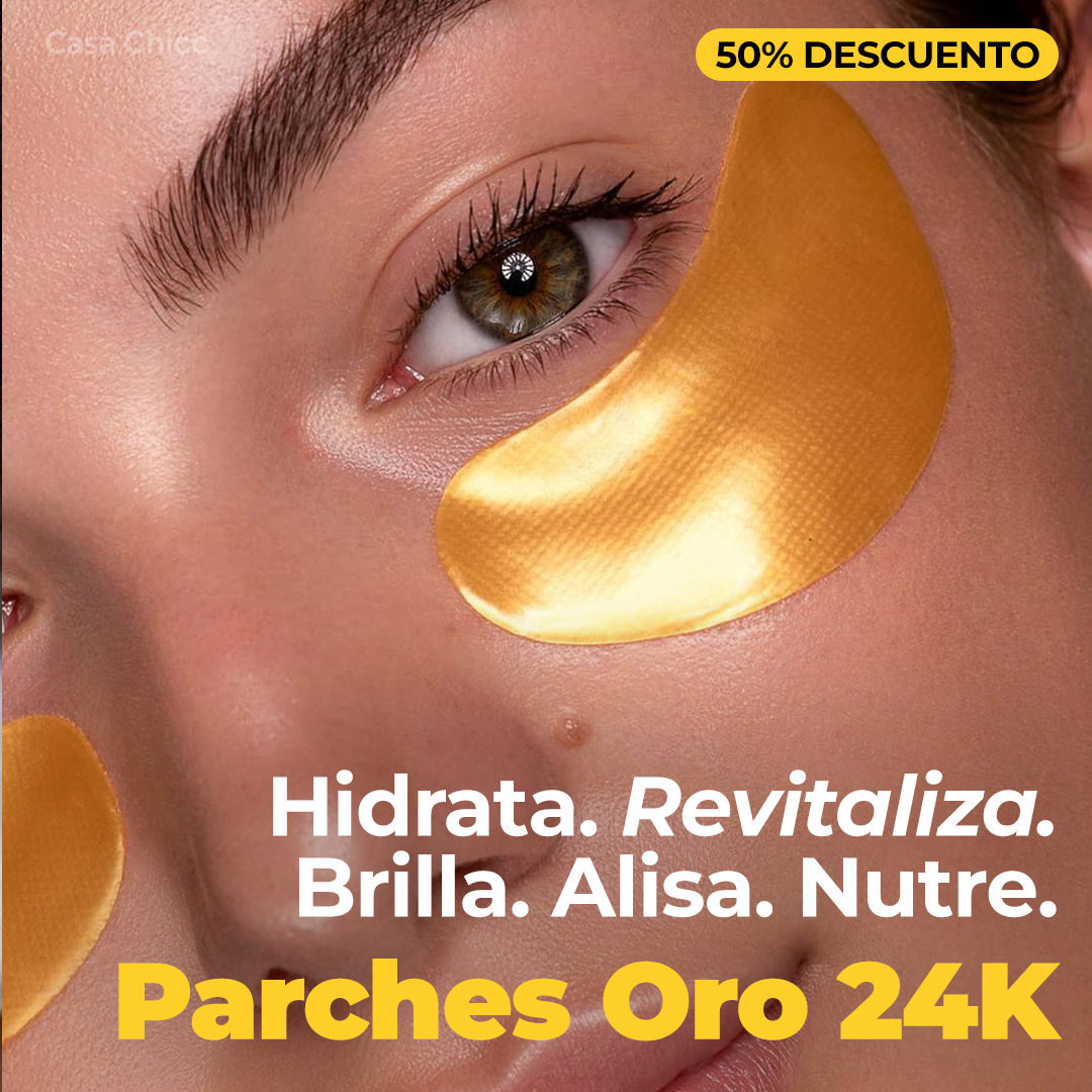 Parches de Oro 24K para Ojos: Hidratación y Rejuvenecimiento Instantáneo