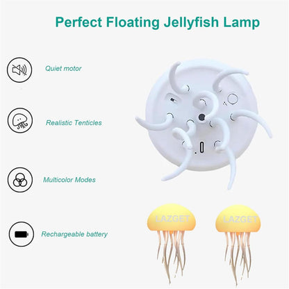 Lámpara Flotante de Medusa LED Recargable – Decoración Efecto Acuático