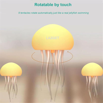 Lámpara Flotante de Medusa LED Recargable – Decoración Efecto Acuático
