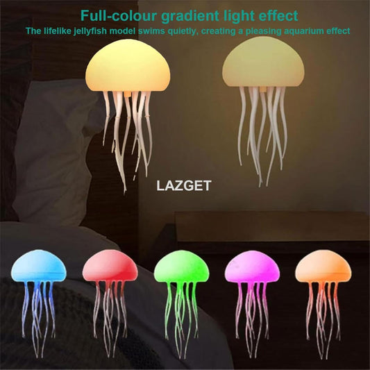 Lámpara Flotante de Medusa LED Recargable – Decoración Efecto Acuático