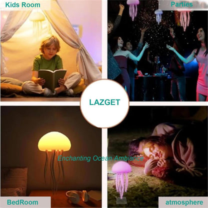 Lámpara Flotante de Medusa LED Recargable – Decoración Efecto Acuático