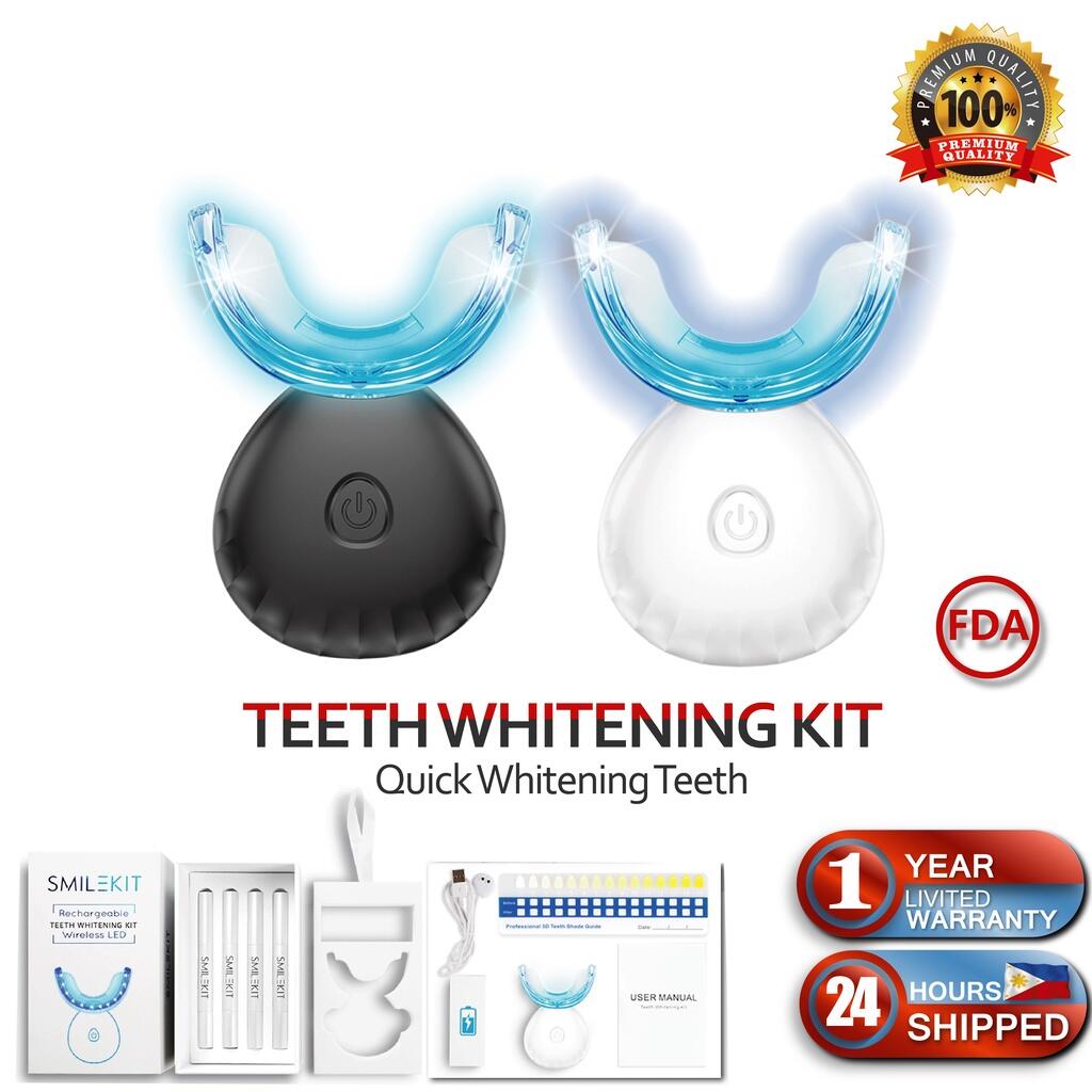 Kit de blanqueamiento dental recargable con LED